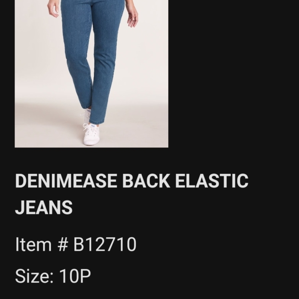 Blue Elastic Back Jeans